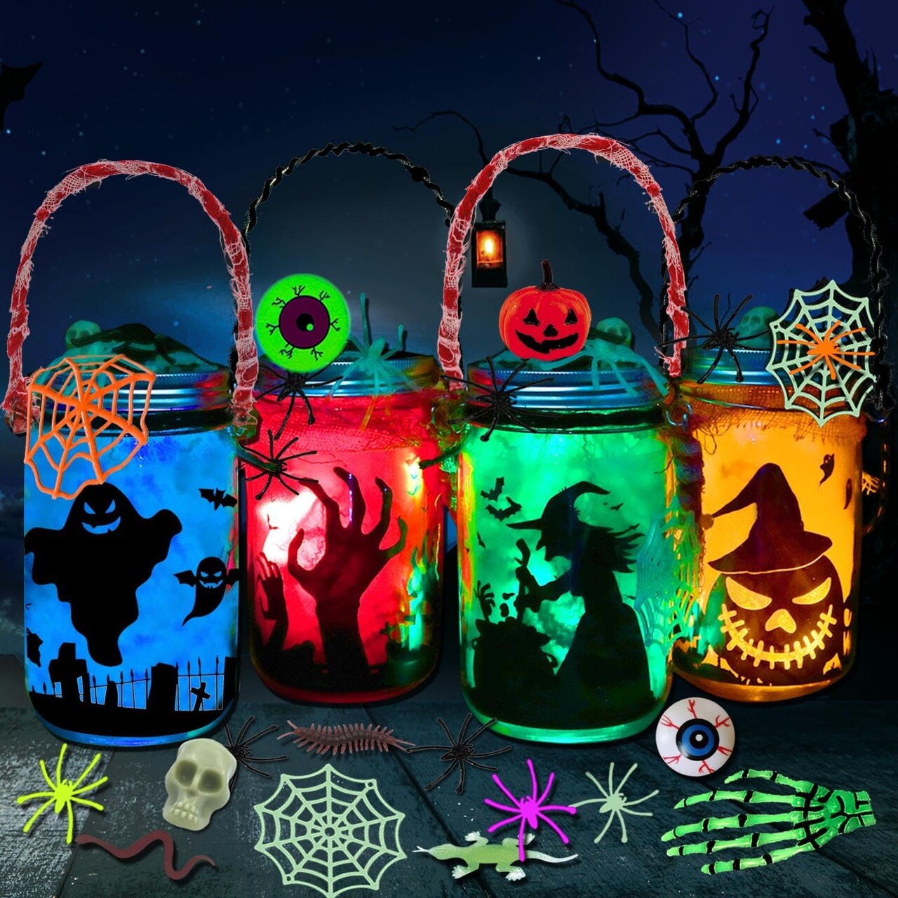 it Decor Supplies Gifts ,Halloween Crafts for Kids Ages 4-12 ,for Adult ,Crafts Activities for School, Indoor Outdoor Garden Home DIY Decor Art Kit Project